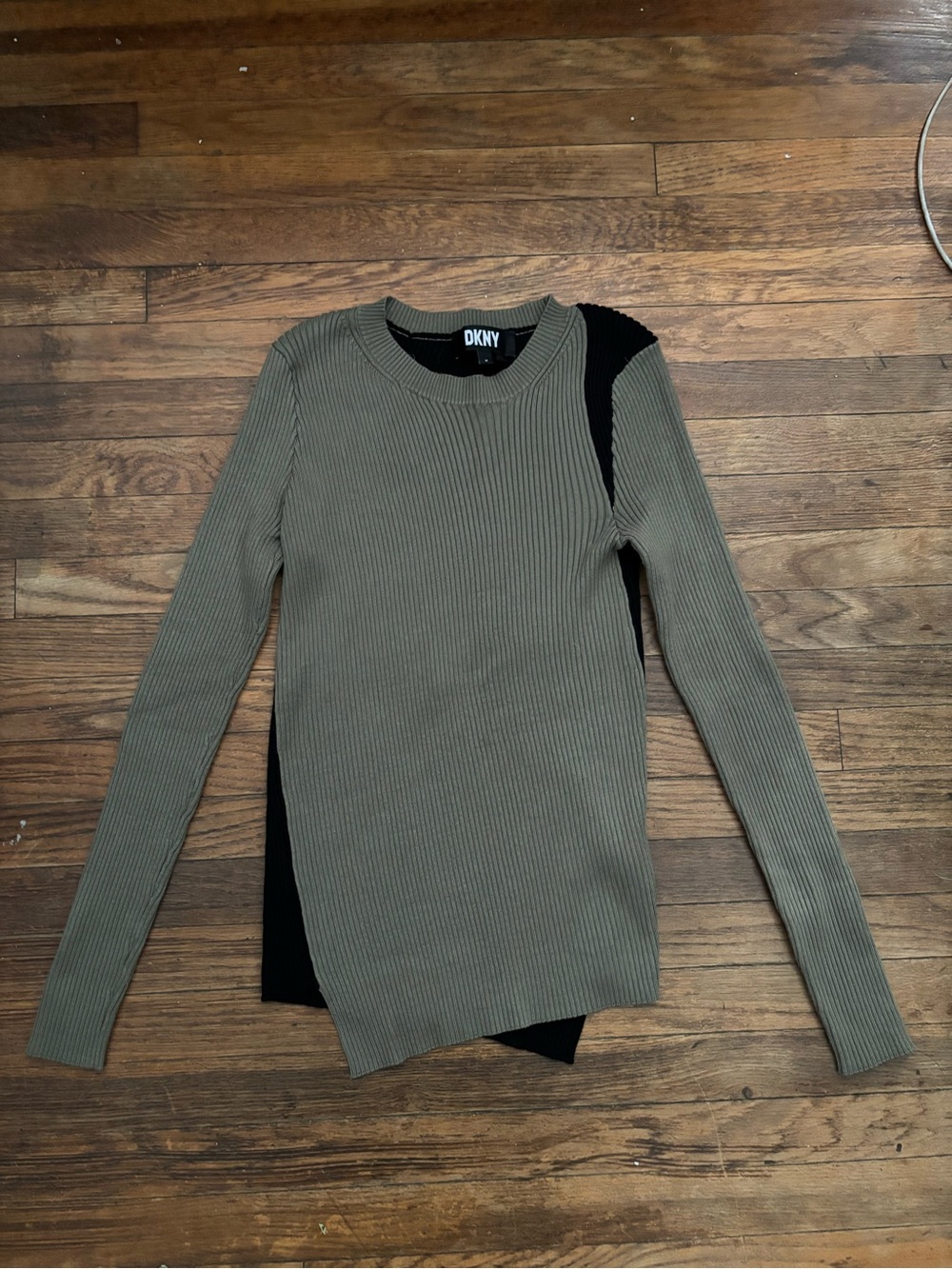 dkny ribbed long sleeve shirt